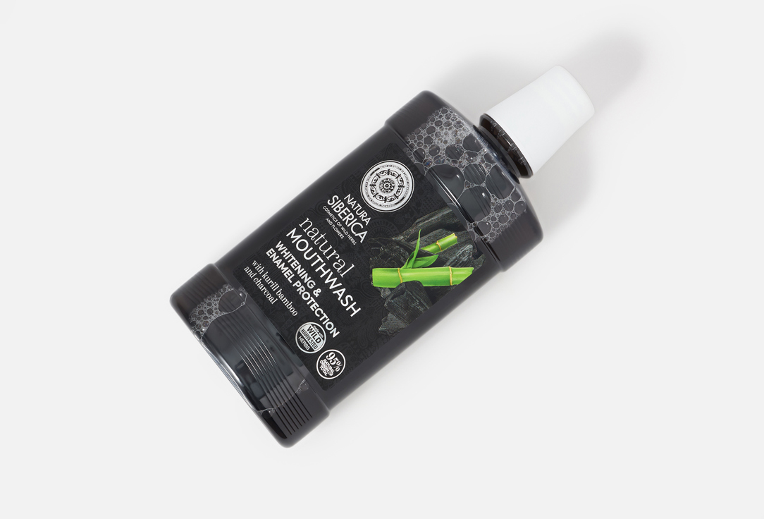Natura Siberica Mouthwash Natural Mouthwash with BAMBOO CHARCOAL
