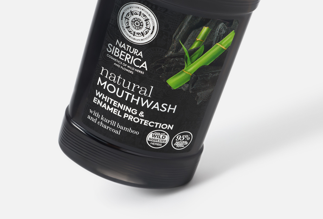 Natura Siberica Mouthwash Natural Mouthwash with BAMBOO CHARCOAL