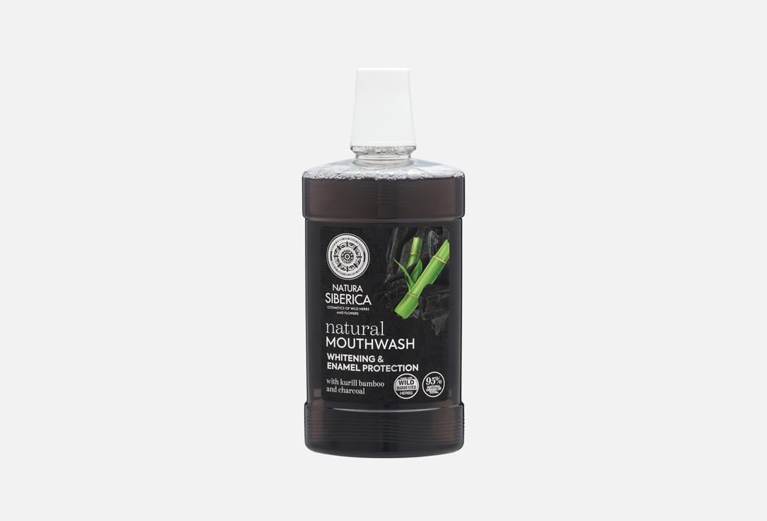 Natura Siberica Mouthwash Natural Mouthwash with BAMBOO CHARCOAL