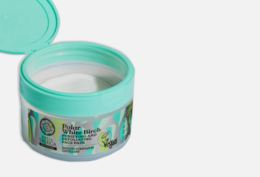 Natura Siberica Purifying and Exfoliating Face Pads Polar White Birch 20 pcs Natura Siberica Purifying and Exfoliating Face Pads Polar White Birch