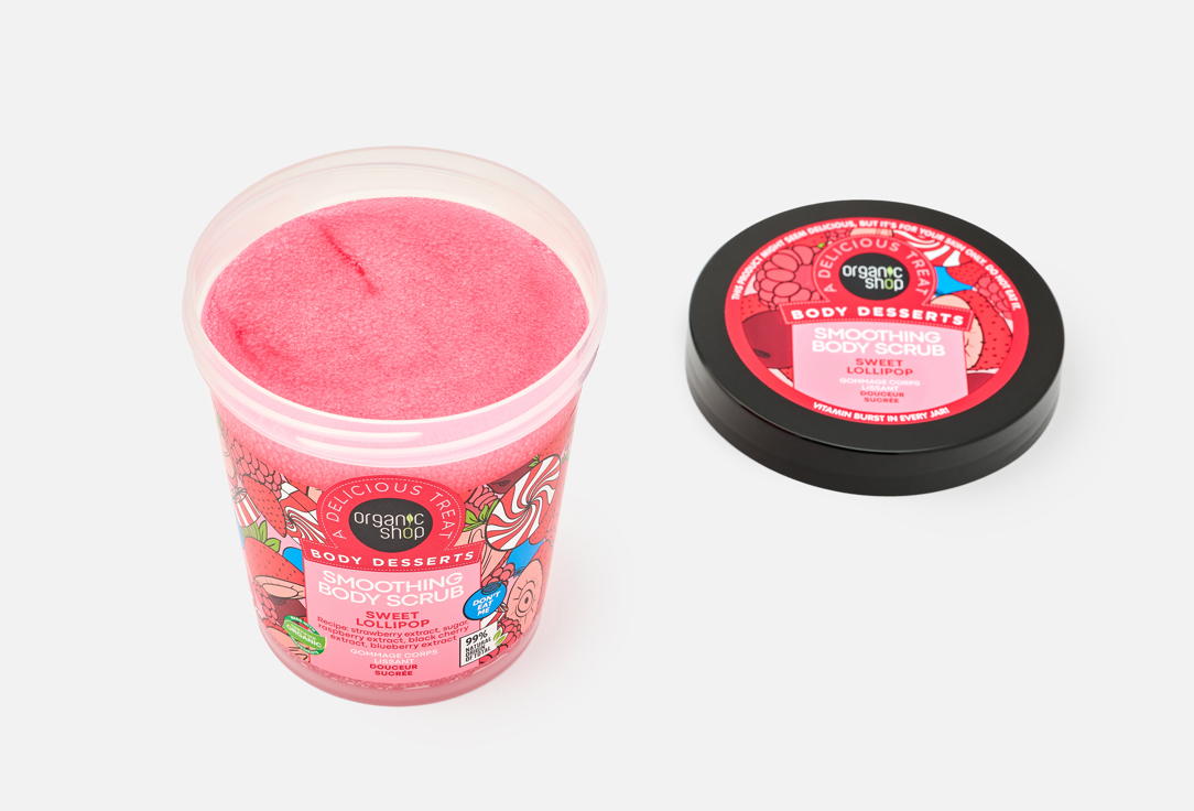 Organic Shop Smoothing Body Scrub Body Desserts Sweet Lollipop