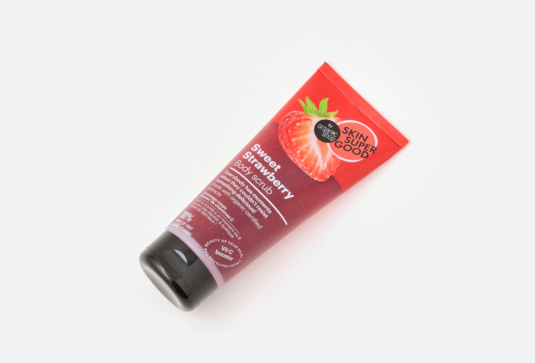 Organic Shop Body Scrub Skin Super Good Sweet Strawberry