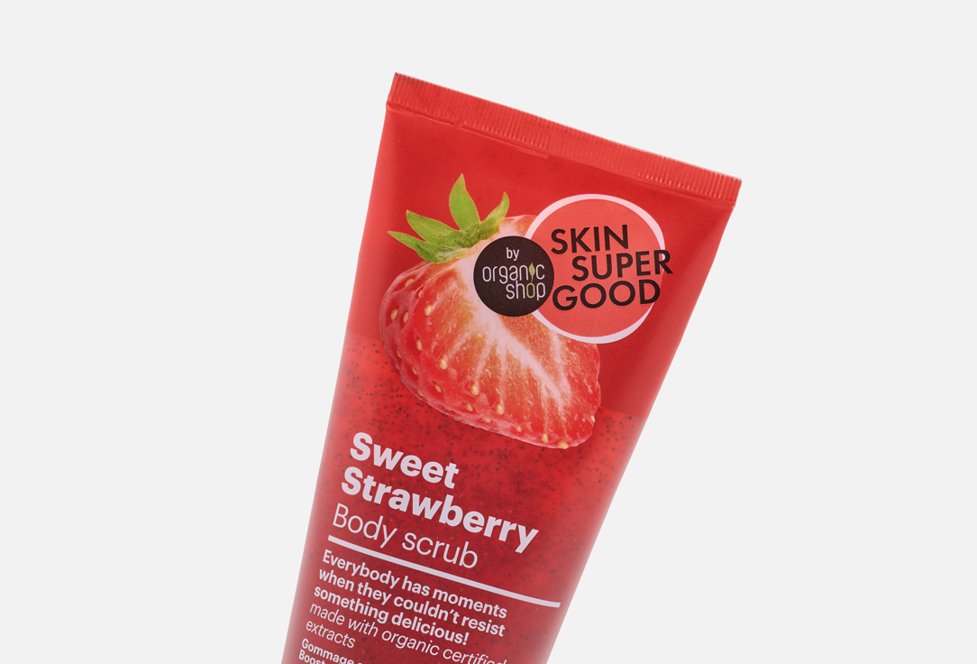 Organic Shop Body Scrub Skin Super Good Sweet Strawberry