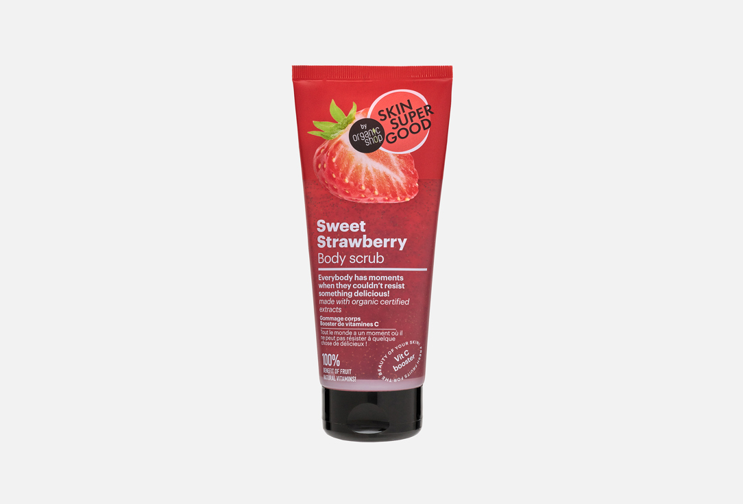Organic Shop Body Scrub Skin Super Good Sweet Strawberry