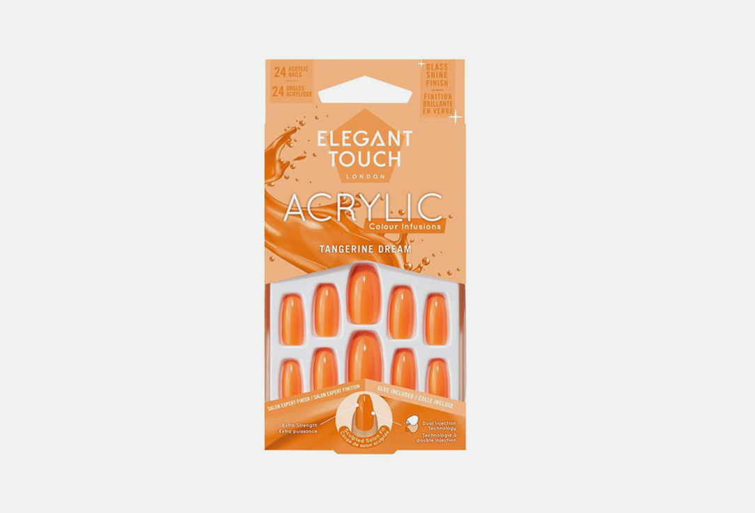 ELEGANT TOUCH Colour false nails Acrylic Tangerine dream 1 pcs ELEGANT TOUCH Colour false nails Acrylic