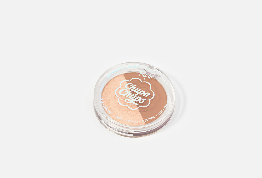Rude Cosmetics Highlighter and Bronzer Chupa Chups Candy Combo Face Duo Choco vanilla 10 g Rude Cosmetics Highlighter and Bronzer Chupa Chups Candy Combo Face Duo