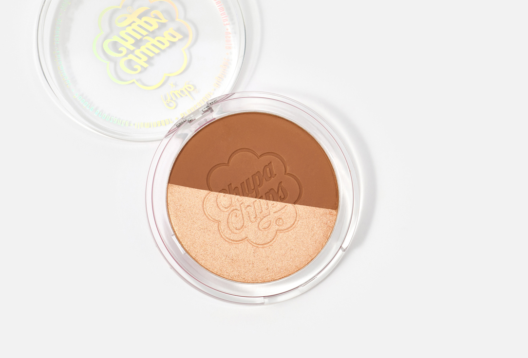Rude Cosmetics Highlighter and Bronzer Chupa Chups Candy Combo Face Duo Choco vanilla 10 g Rude Cosmetics Highlighter and Bronzer Chupa Chups Candy Combo Face Duo