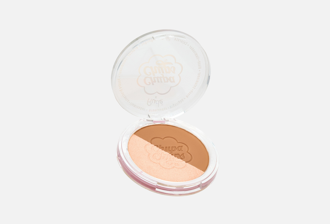 Rude Cosmetics Highlighter and Bronzer Chupa Chups Candy Combo Face Duo Choco vanilla 10 g Rude Cosmetics Highlighter and Bronzer Chupa Chups Candy Combo Face Duo