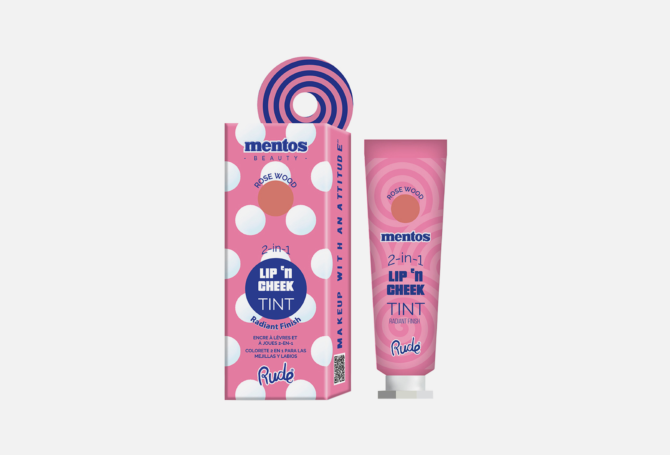 Mentos 2 In 1 Lip'N Cheek Tint 15 Rose wood