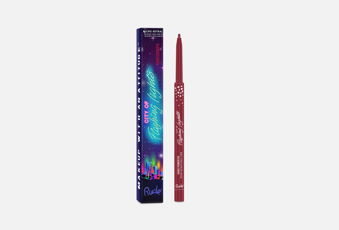 Rude Cosmetics Eye pencil City Of Flashing Lights Micro Pomegranate 0.1 g Rude Cosmetics Eye pencil City Of Flashing Lights Micro