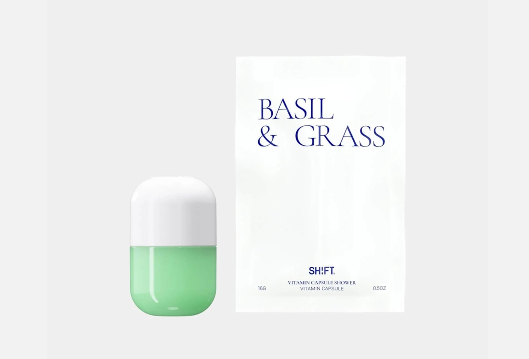SHIFT Scented Vitamin Capsule for shower head Basil & Grass 16 g SHIFT Scented Vitamin Capsule for shower head Basil & Grass