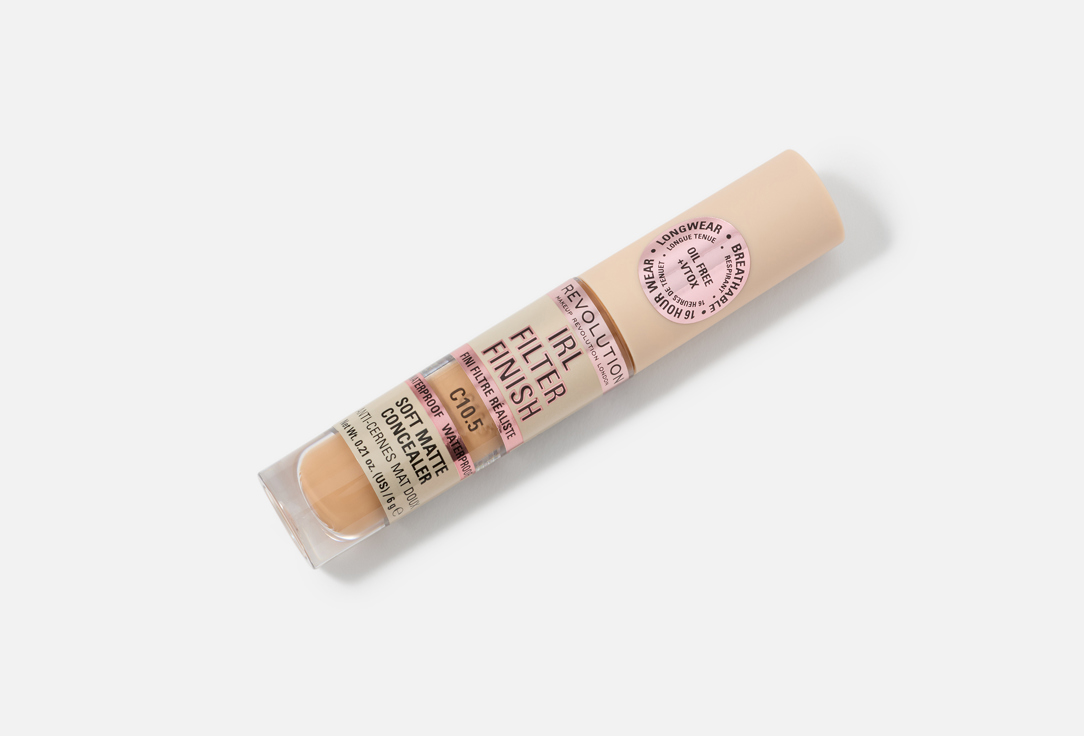 MakeUp Revolution Long-lasting Liquid Concealer Irl Filter Finish C10.5 6 g MakeUp Revolution Long-lasting Liquid Concealer Irl Filter Finish