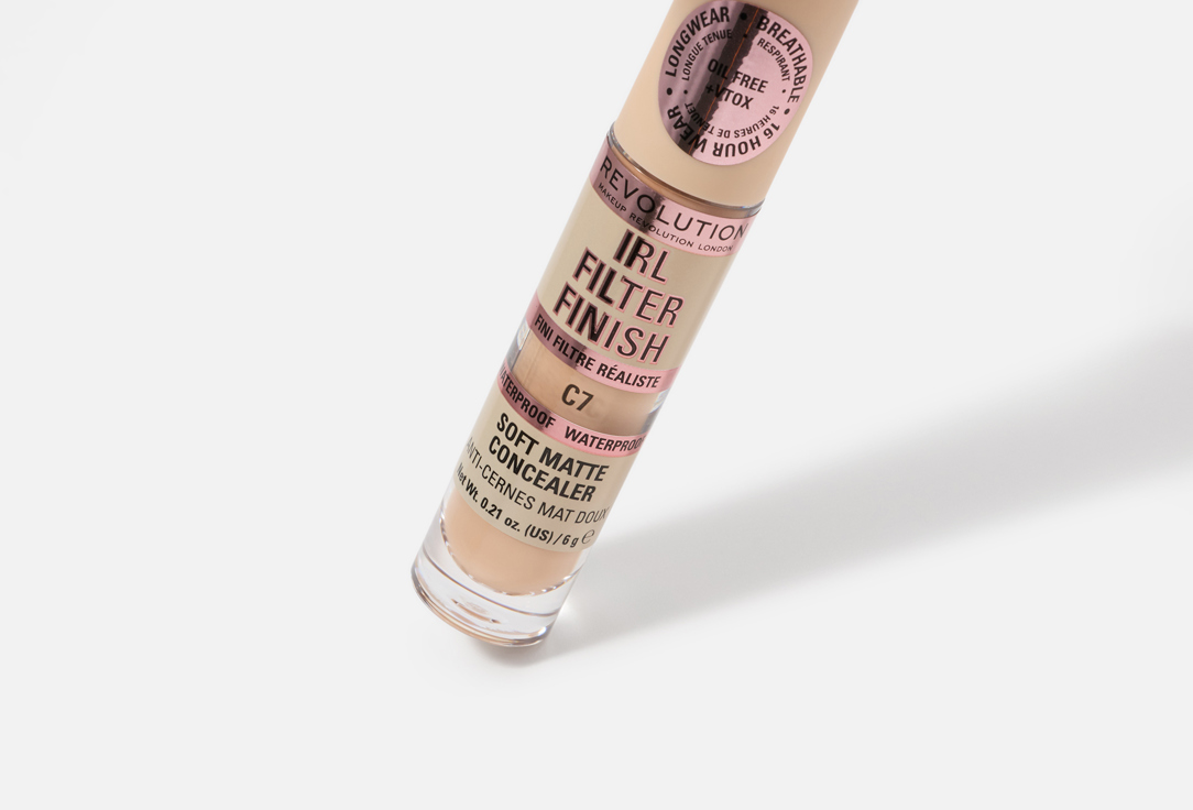 MakeUp Revolution Long-lasting Liquid Concealer Irl Filter Finish C7 6 g MakeUp Revolution Long-lasting Liquid Concealer Irl Filter Finish