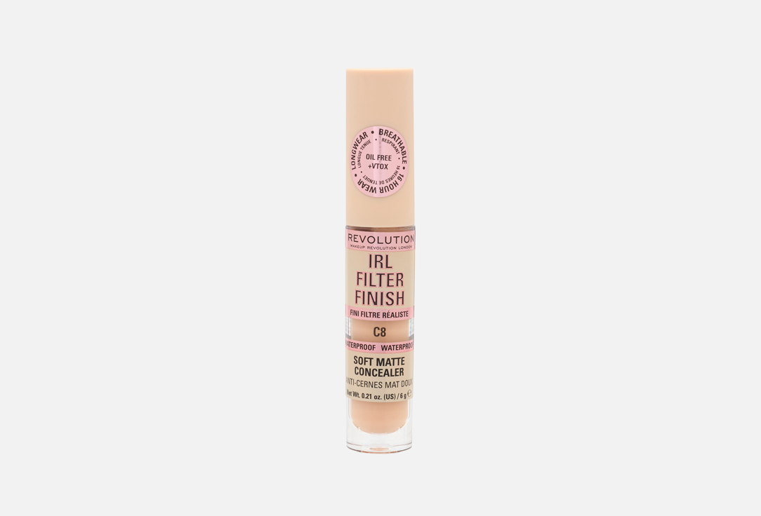 MakeUp Revolution Стойкий жидкий консилер Irl Filter Finish