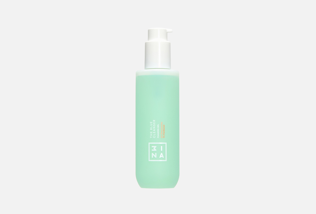 3INA Refreshing Micellar Gel Cleanser with Niacinamide and Panthenol The Blue Cleanser