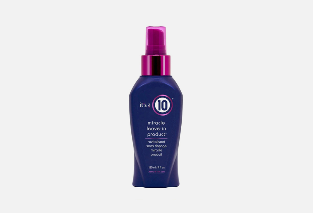 Its 10 Haircare Smoothing Leave-In Spray for damaged hair MIRACLE 120 ml Its 10 Haircare Smoothing Leave-In Spray for damaged hair MIRACLE