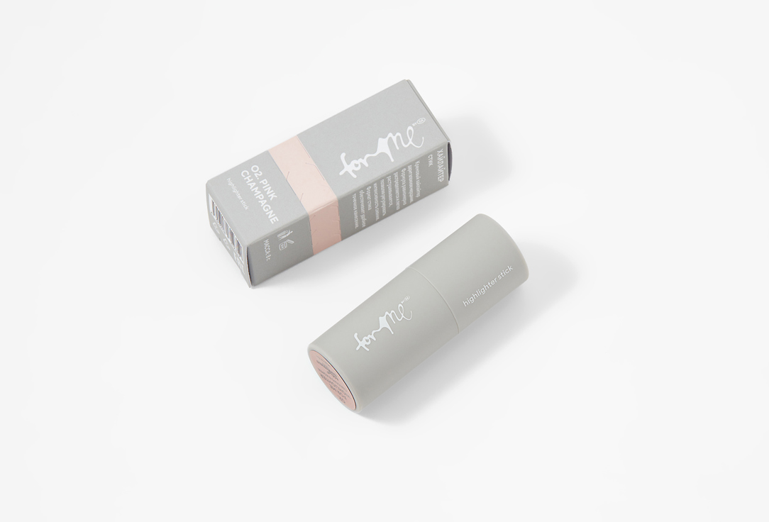 For me by gold apple Highlighter stick Highlighter stick 02, Pink champagne 8 g For me by gold apple Highlighter stick Highlighter stick