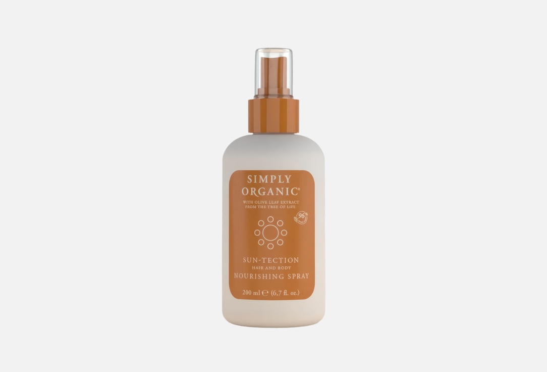 Simply Organic Hair & body Sunscreen spray Nourishing 200 ml Simply Organic Hair & body Sunscreen spray Nourishing