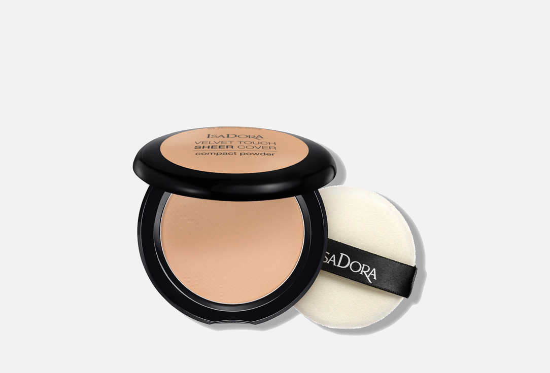IsaDora Compact Powder Velvet Touch Sheer Cover 44 10 g IsaDora Compact Powder Velvet Touch Sheer Cover