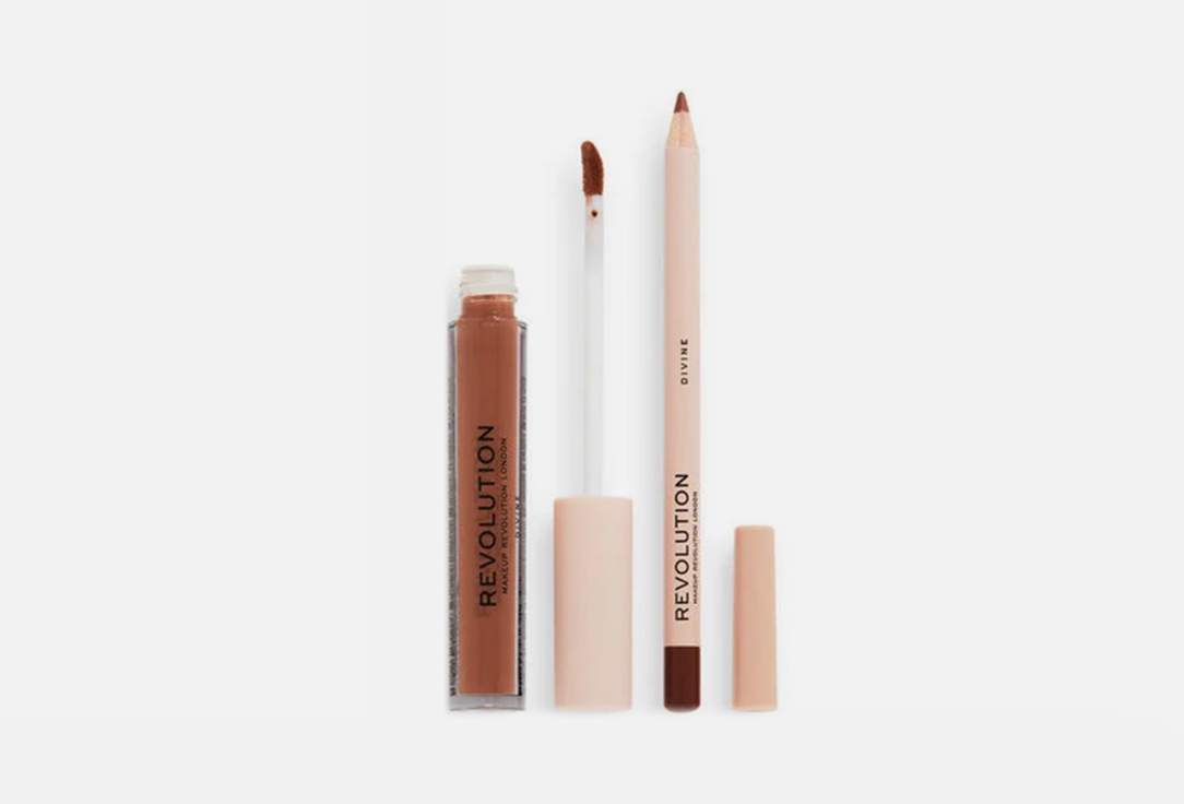 MakeUp Revolution Matte Liquid Lipstick & Lipliner Set Lip Contour Kit