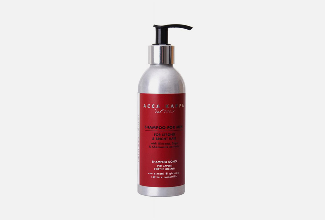 Acca Kappa Refreshing Hair Shampoo for Men Strong & bright 200 ml Acca Kappa Refreshing Hair Shampoo for Men Strong & bright