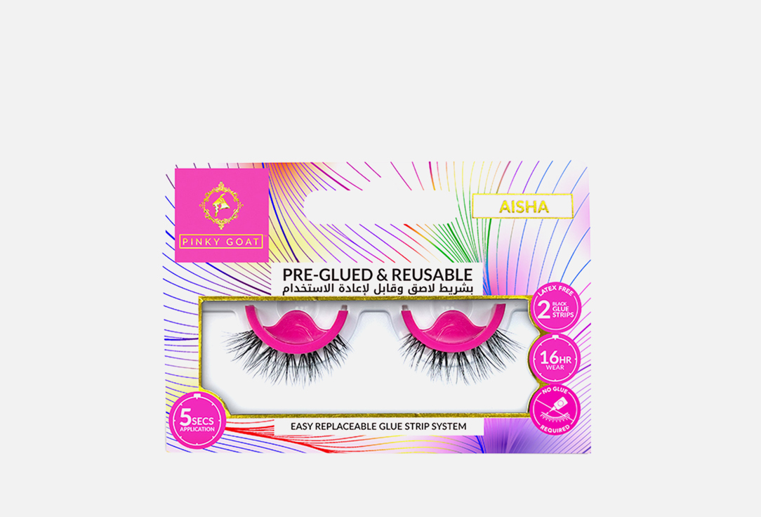 PINKY GOAT False Eyelashes AISHA 1 pairs PINKY GOAT False Eyelashes AISHA