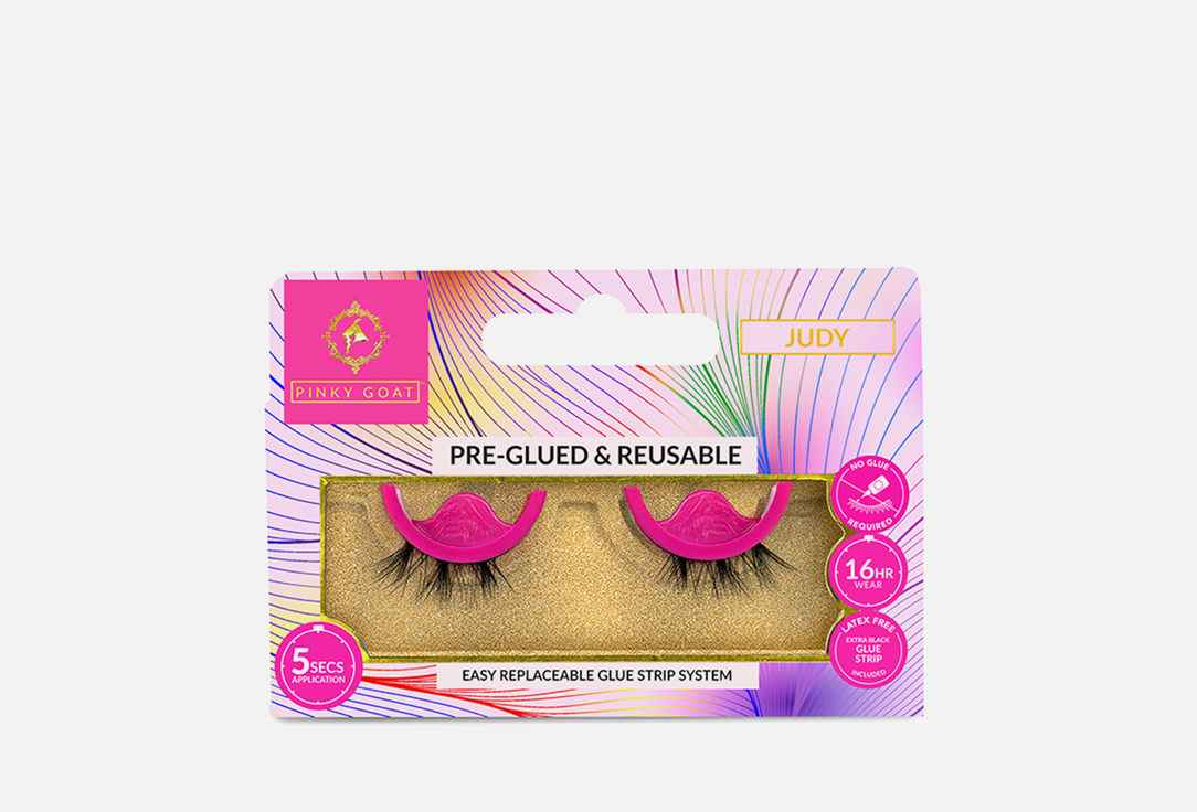 PINKY GOAT Pre-Glued Lashes Judy 1 pairs PINKY GOAT Pre-Glued Lashes Judy