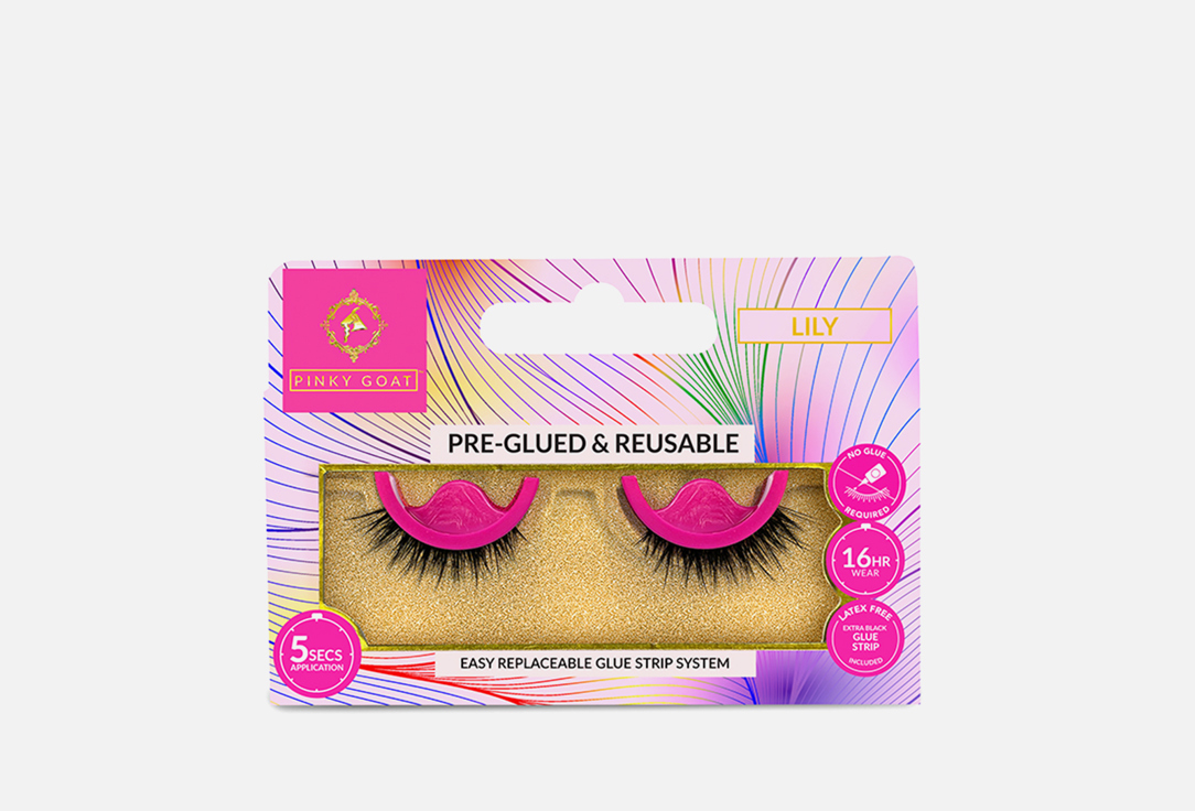 PINKY GOAT False Eyelashes LILY 1 pairs PINKY GOAT False Eyelashes LILY
