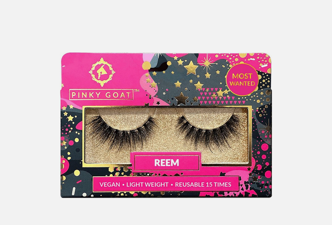 PINKY GOAT False Eyelashes REEM 1 pairs PINKY GOAT False Eyelashes REEM