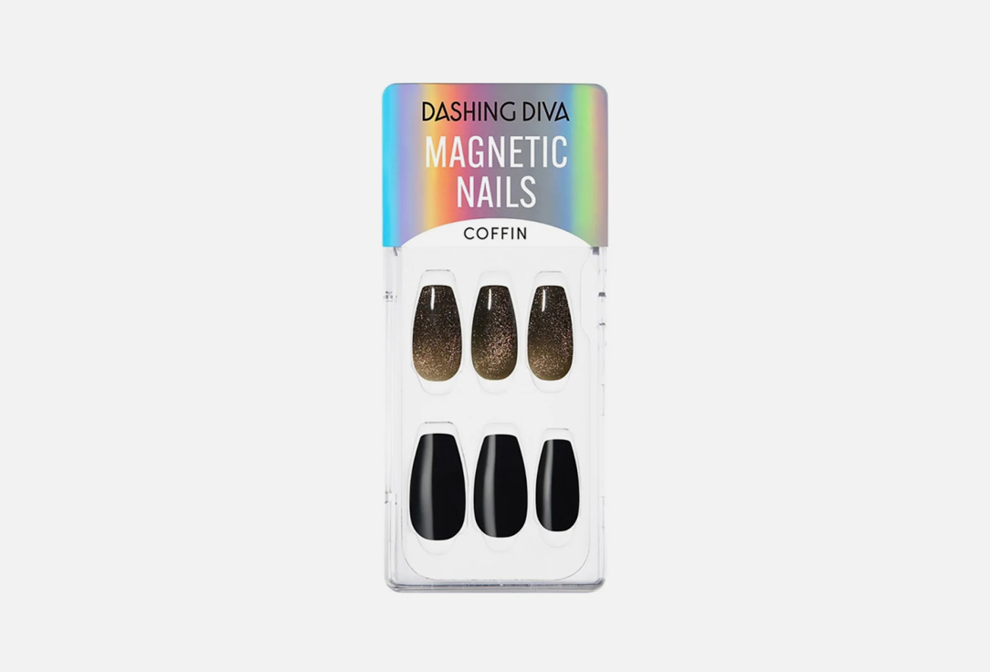 Dashing Diva False nails MAGIC PRESS Black Sorbet 30 pcs Dashing Diva False nails MAGIC PRESS