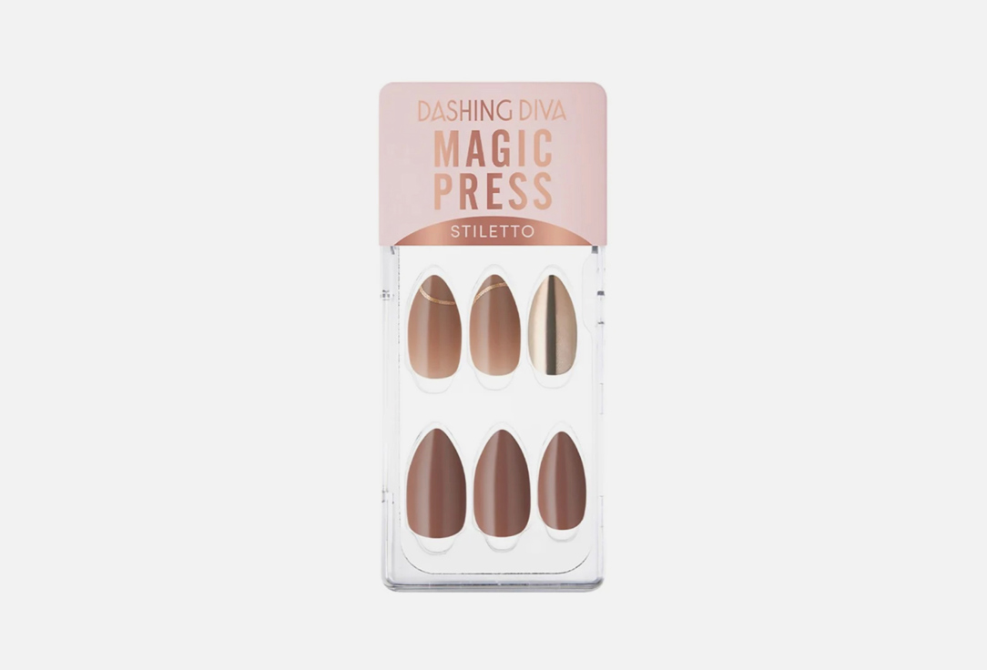 Dashing Diva False nails MAGIC PRESS Delicate Gold 30 pcs Dashing Diva False nails MAGIC PRESS