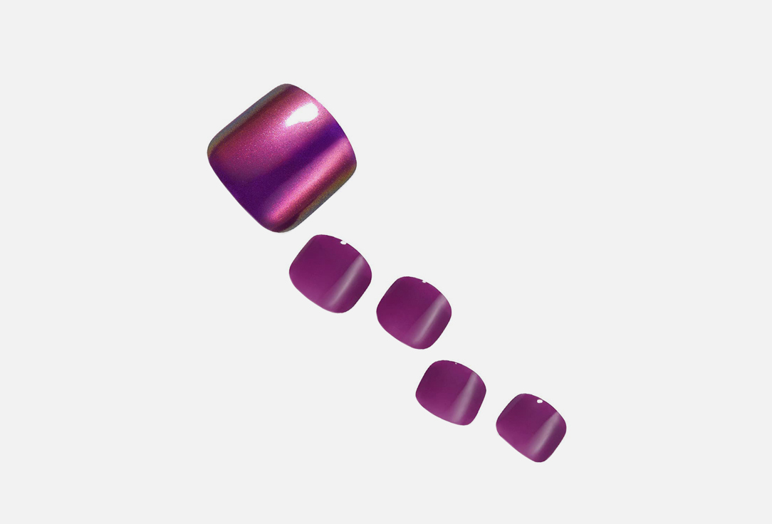Dashing Diva False nails MAGIC PRESS Plum Galaxy Mirror 30 pcs Dashing Diva False nails MAGIC PRESS