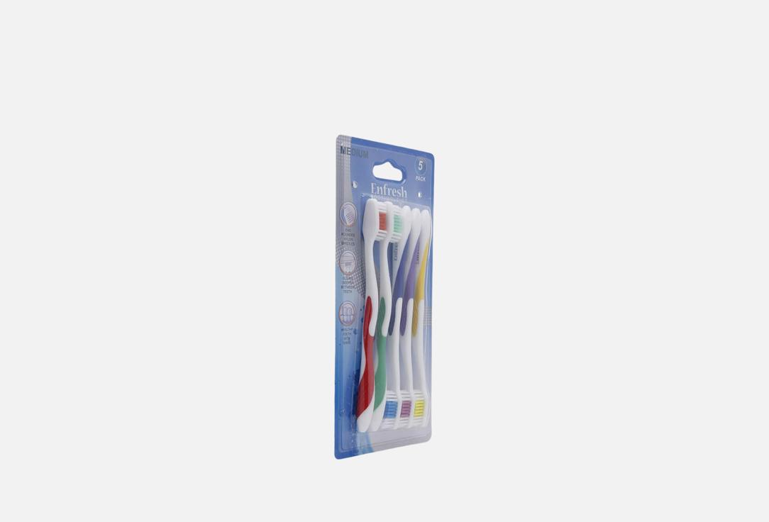 Enfresh Toothbrush Set Medium 6 pcs Enfresh Toothbrush Set Medium