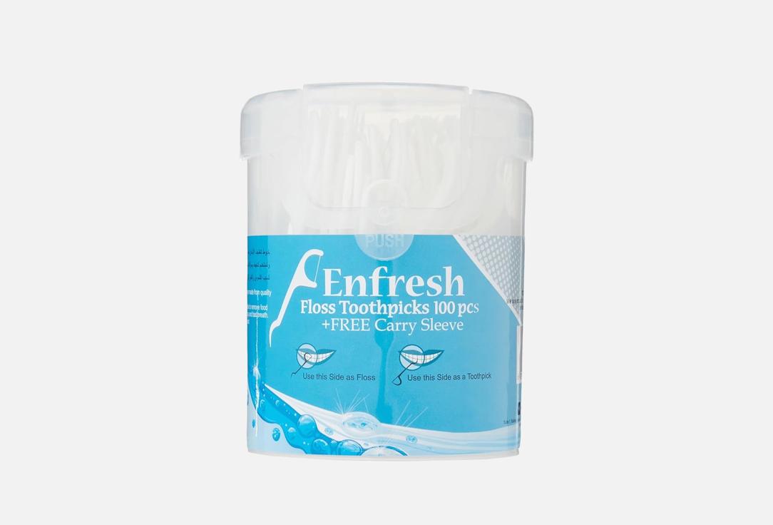 Enfresh Dental Floss Toothpicks Floss Toothpicks 100 pcs Enfresh Dental Floss Toothpicks Floss Toothpicks