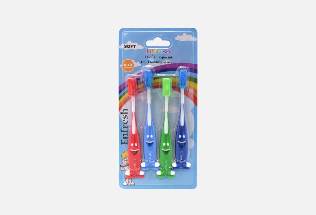 Enfresh Kids Toothbrush Set Kid's Special 4 pcs Enfresh Kids Toothbrush Set Kid's Special