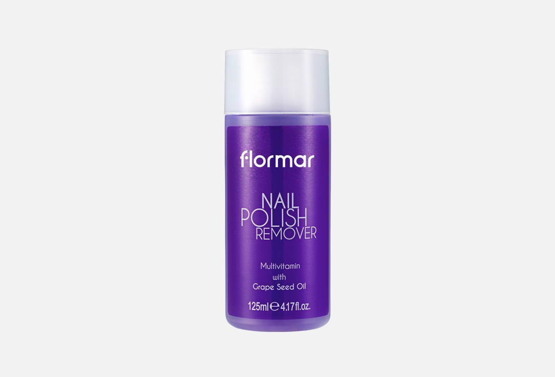 Flormar Nourishing Strong Nail Polish Removing Liquid Grape Seed Oil 125 ml Flormar Nourishing Strong Nail Polish Removing Liquid Grape Seed Oil