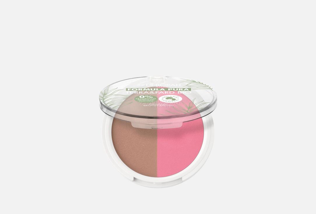 DEBORAH MILANO Compact Bronzer & Blush Palette Formula Pura Terra&fard Bio