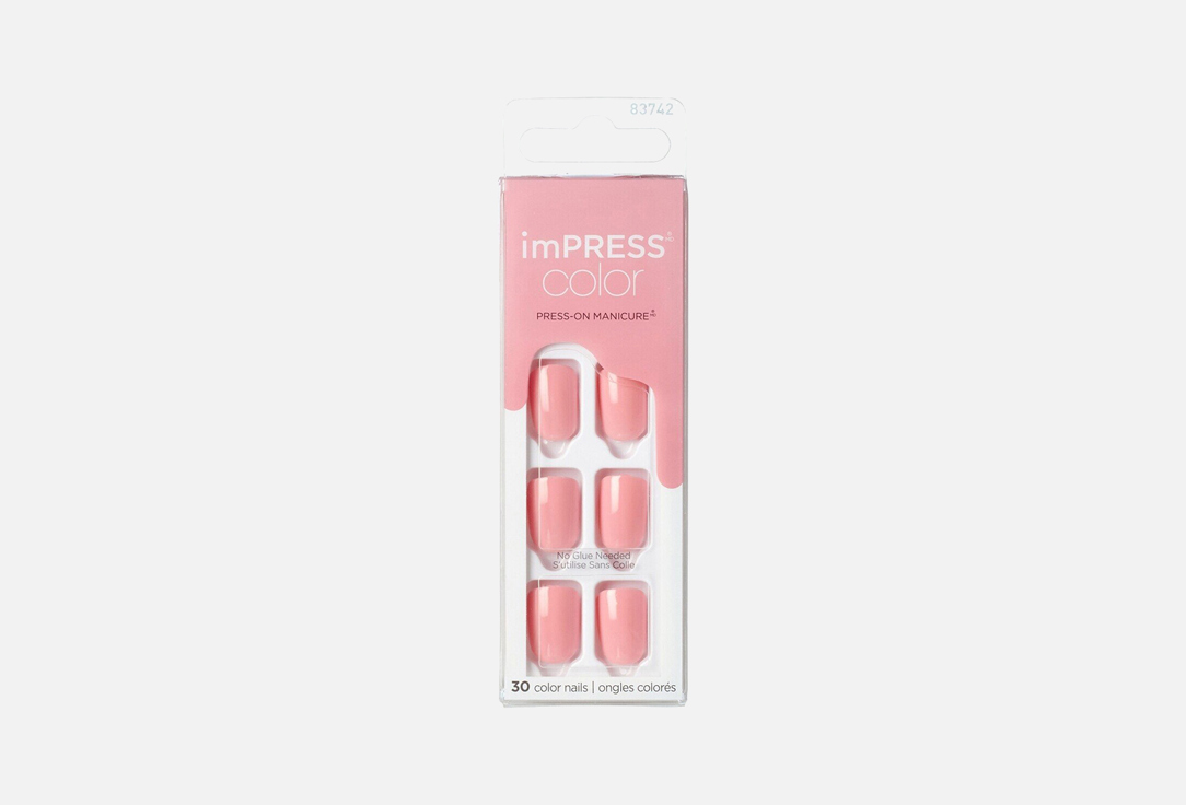 KISS NEW YORK Professional Press-On Gel Nails imPRESS Color Pretty Pink