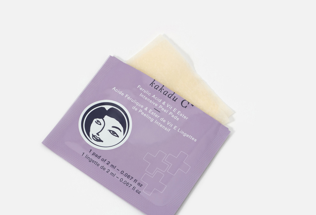 dermadoctor Exfoliating Face Pads Kakadu C Vitamin C with Ferulic Acid & Vitamin E Pads