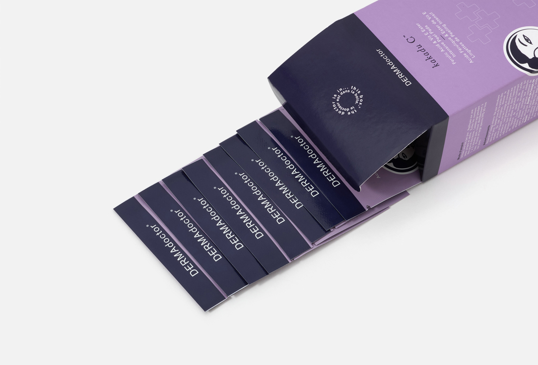 dermadoctor Exfoliating Face Pads Kakadu C Vitamin C with Ferulic Acid & Vitamin E Pads