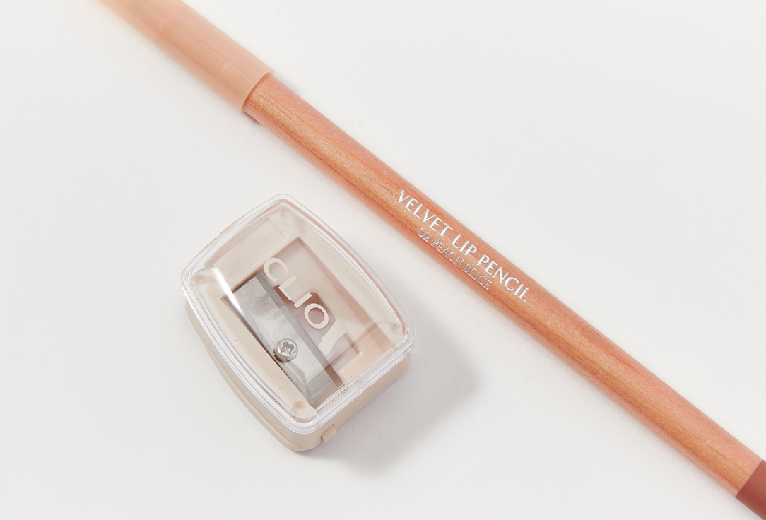 Clio Velvet Lip Pencil Velvet 02, Peach beige 1.45 g Clio Velvet Lip Pencil Velvet