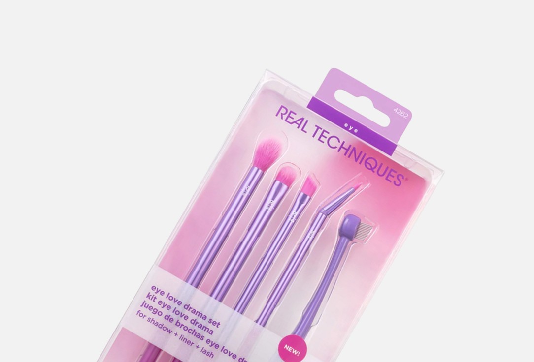Real Techniques Eye Makeup Brush Set Eye Love Drama 5 pcs Real Techniques Eye Makeup Brush Set Eye Love Drama