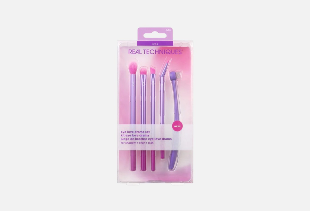 Real Techniques Eye Makeup Brush Set Eye Love Drama 5 pcs Real Techniques Eye Makeup Brush Set Eye Love Drama
