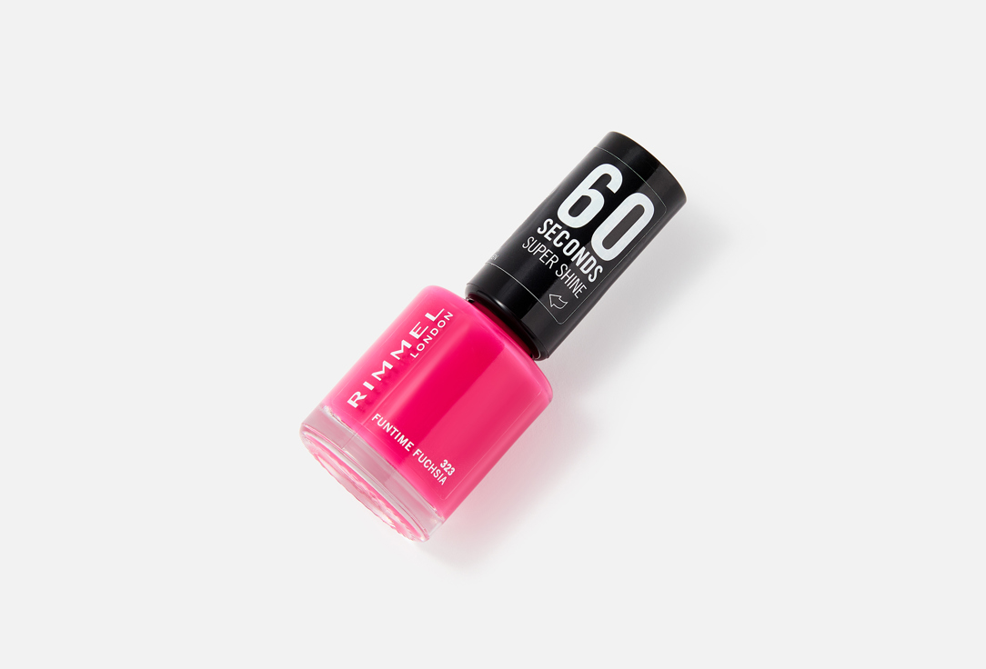 Rimmel Nail Polish 60 Seconds Super Shine Fun time fuchsia 8 ml Rimmel Nail Polish 60 Seconds Super Shine