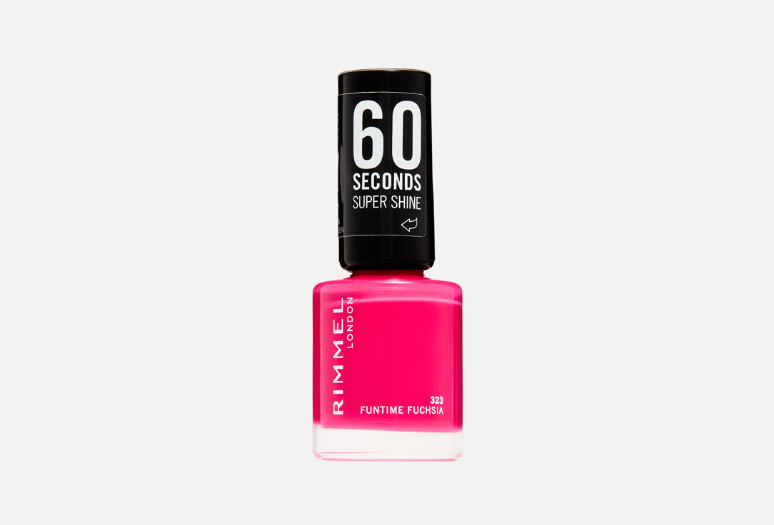 Rimmel Nail Polish 60 Seconds Super Shine Fun time fuchsia 8 ml Rimmel Nail Polish 60 Seconds Super Shine