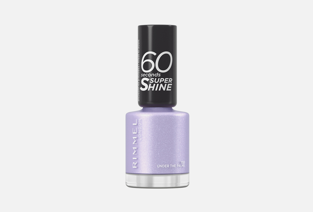 Rimmel Nail Polish 60 Seconds Super Shine 153, Under the palms 8 ml Rimmel Nail Polish 60 Seconds Super Shine