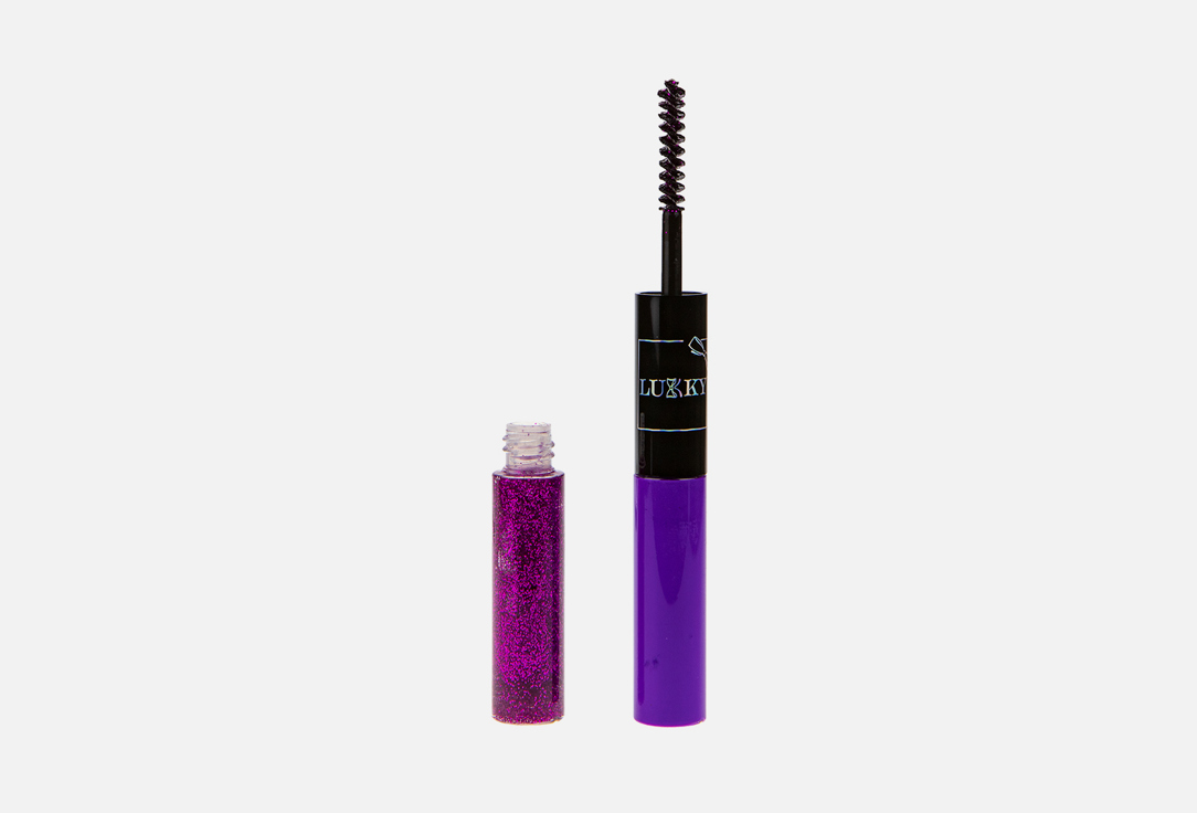 Lukky 2-In-1 Mascara & Lash Glitter Bold Shimmer Purple 10 ml Lukky 2-In-1 Mascara & Lash Glitter Bold Shimmer