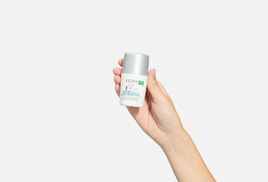 Vichy Anti-Stain Roll-on Deodorant for sensitive skin 72 Hours Invisible Resist