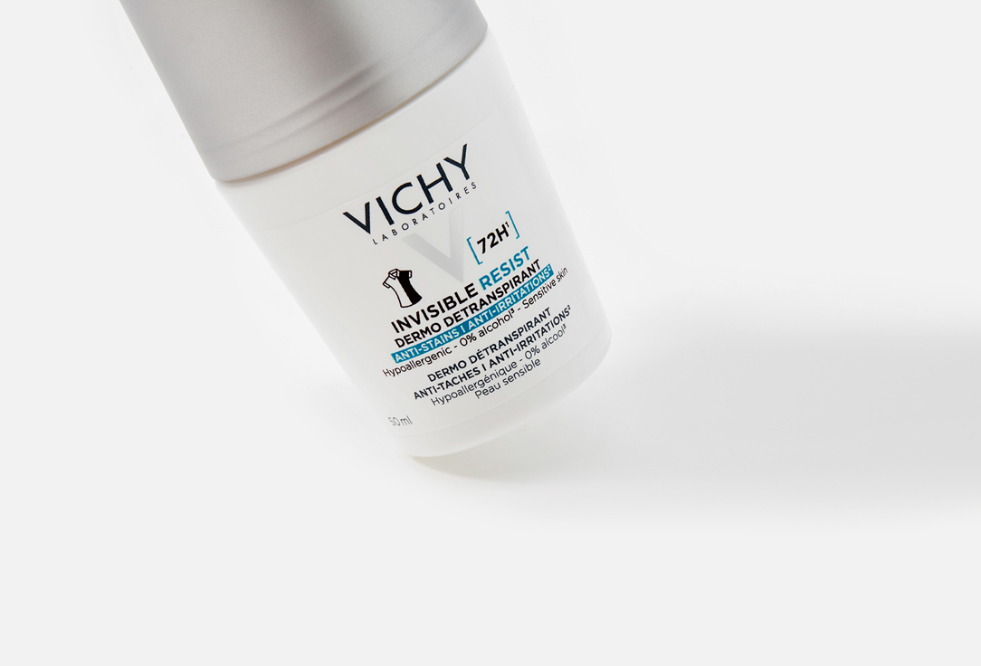 Vichy Anti-Stain Roll-on Deodorant for sensitive skin 72 Hours Invisible Resist 50 ml Vichy Anti-Stain Roll-on Deodorant for sensitive skin 72 Hours Invisible Resist