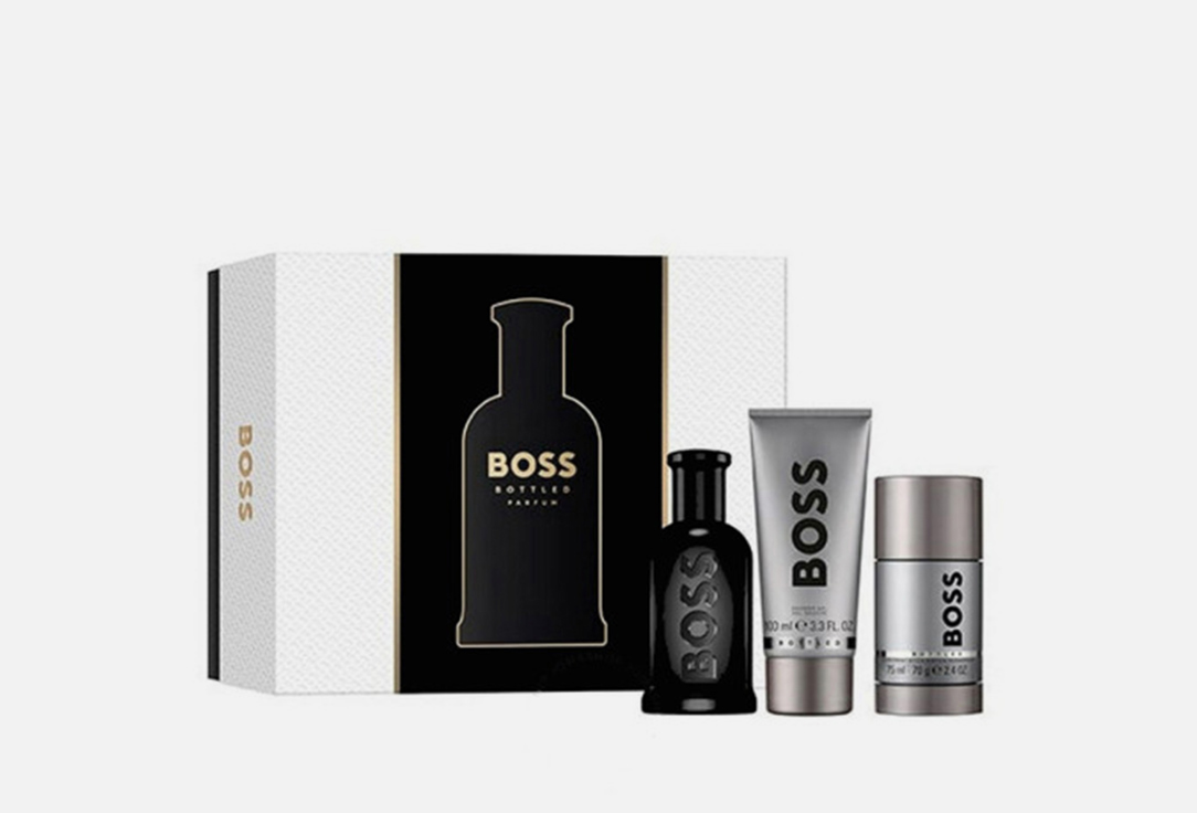 Hugo Boss Parfum & Shower Gel, Deodorant Stick Set Bottled 3 pcs Hugo Boss Parfum & Shower Gel, Deodorant Stick Set Bottled
